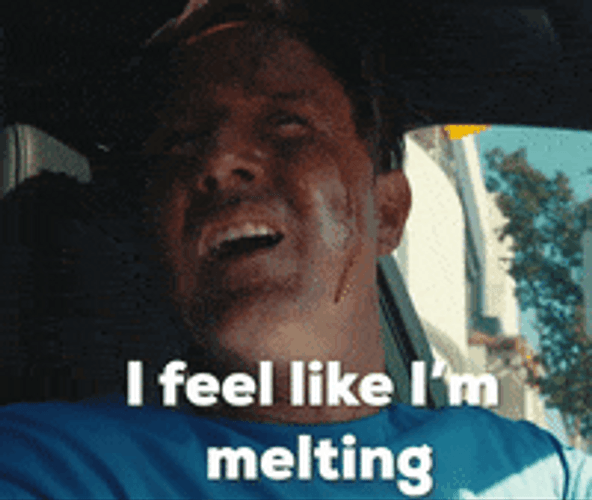 David Arquette The Heat Feels Like I'm Melting GIF
