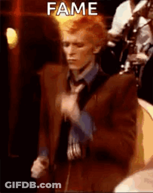 David Bowie Red Orange Hair Fame GIF