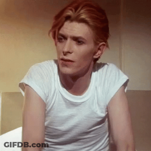 David Bowie Slow Motion Smile GIF