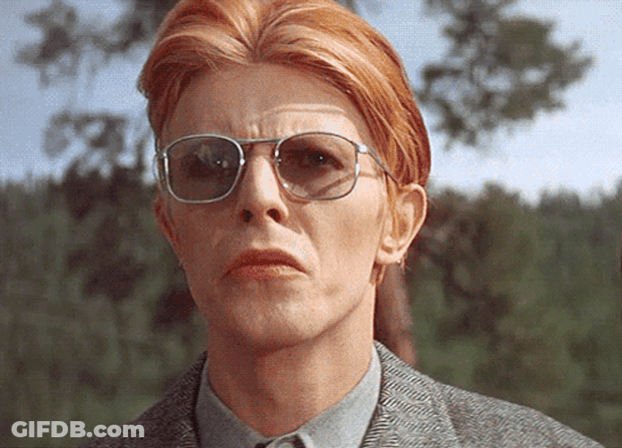 David Bowie Sunglasses On GIF