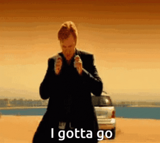 David Caruso Car Explosion I Gotta Go GIF