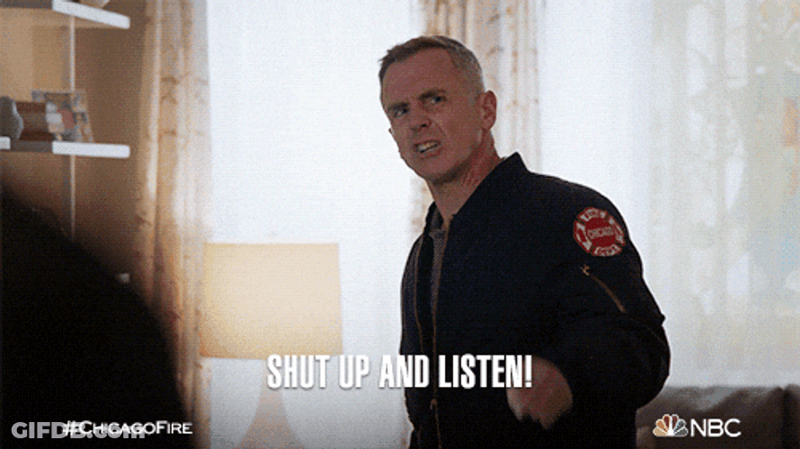 David Eigenberg Shut Up Listen Baby I Know It GIF