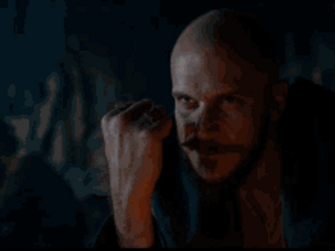 David Harbour Cursed Netflix Series Open Hands GIF
