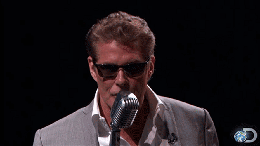 David Hasselhoff Singing Thumbs Up Meme GIF
