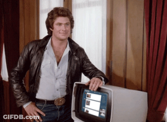 David Hasselhoff Technology GIF