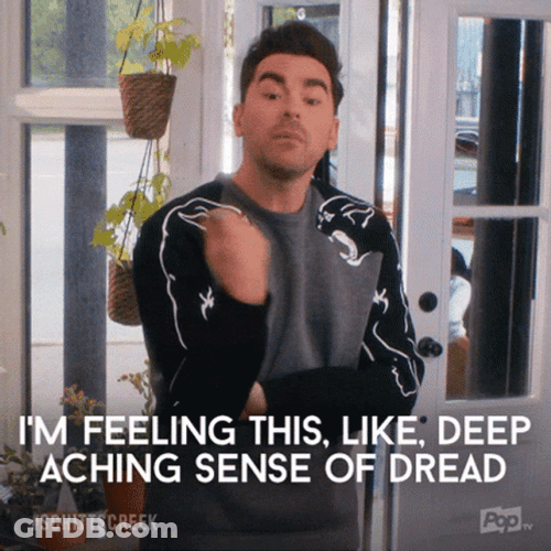 David Intense Emotion Schitts Creek GIF