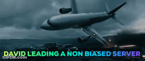 David Leading A Non Biased Server Is Displayed On A Screen GIF