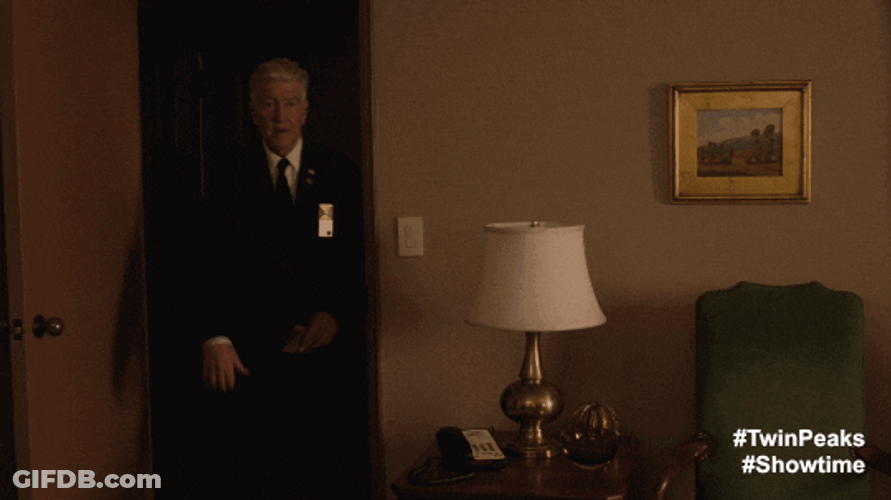 David Lynch Coffee Time GIF