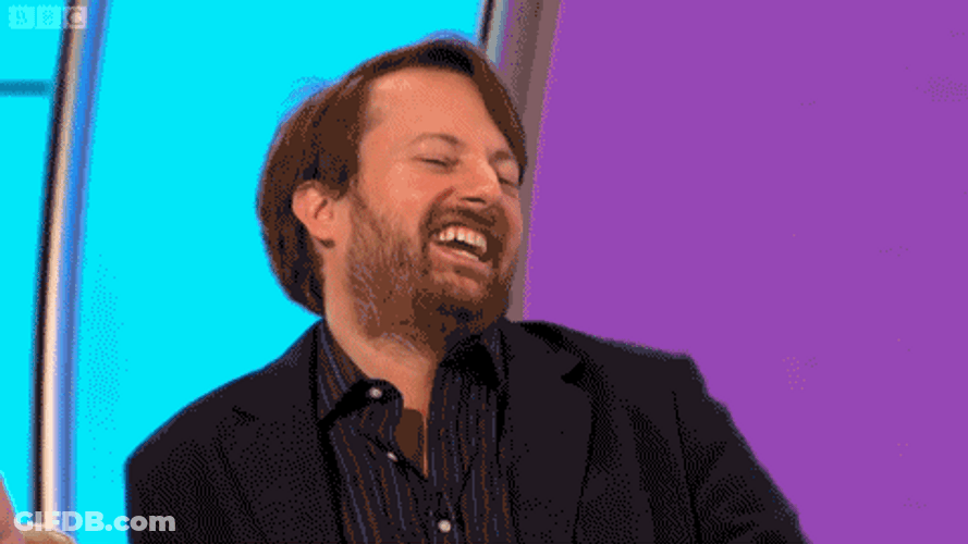 David Mitchell Pointing GIF