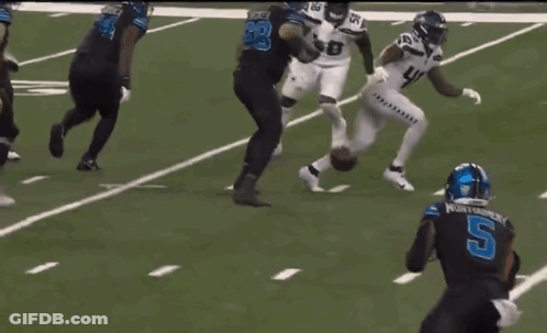 David Montgomery Celebrating Touchdown GIF