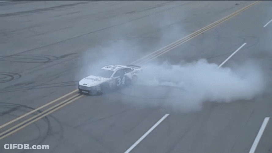 David Ragan NASCAR Burnout GIF
