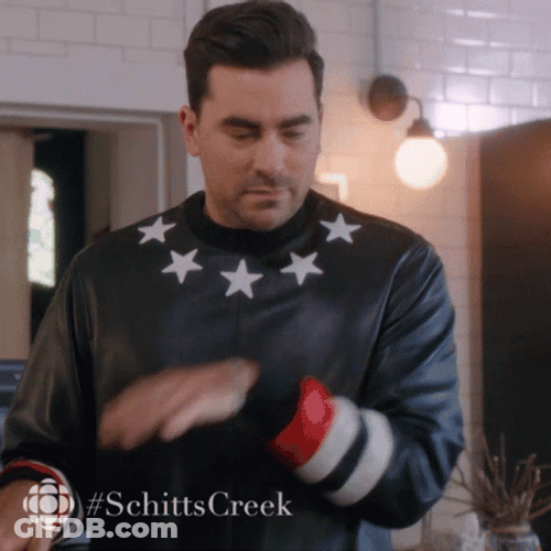 David Rose Annoyed Face Palm Schitts Creek GIF