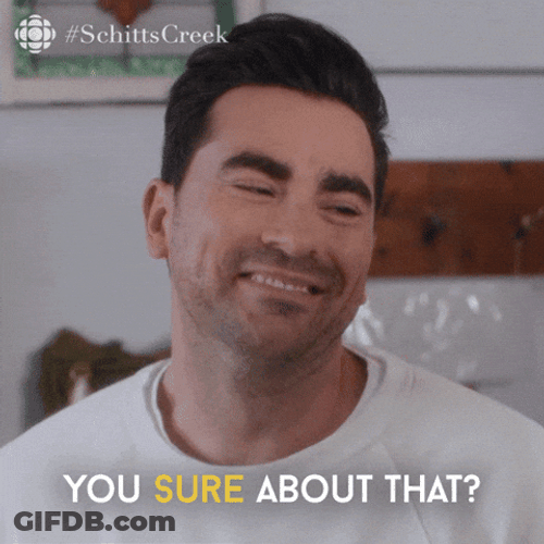 David Rose Are You Sure About That Meme GIF