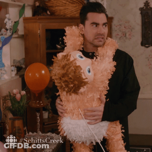 David Rose Baby Shower GIF