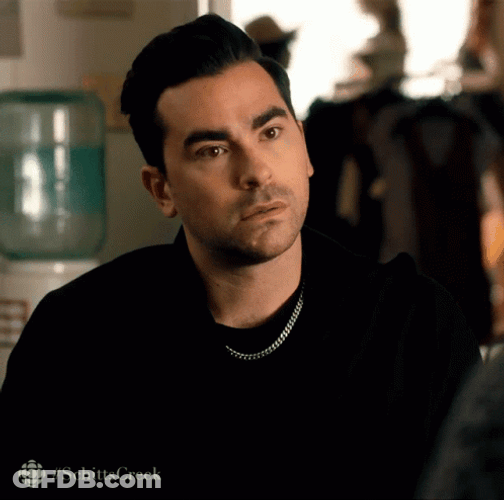 David Rose Eyes Roll Excuse Me Schitts Creek GIF