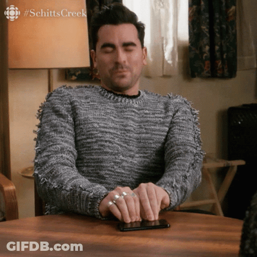 David Rose Feeling Apprehensive Schitts Creek GIF