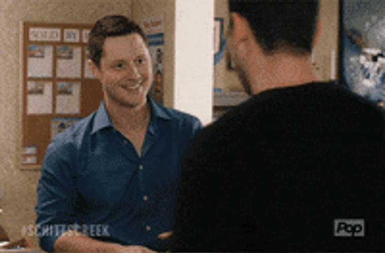 David Rose Friendly Hand Shake GIF