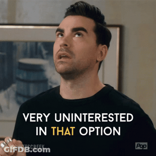 David Rose Schitts Creek Nonchalant Response GIF