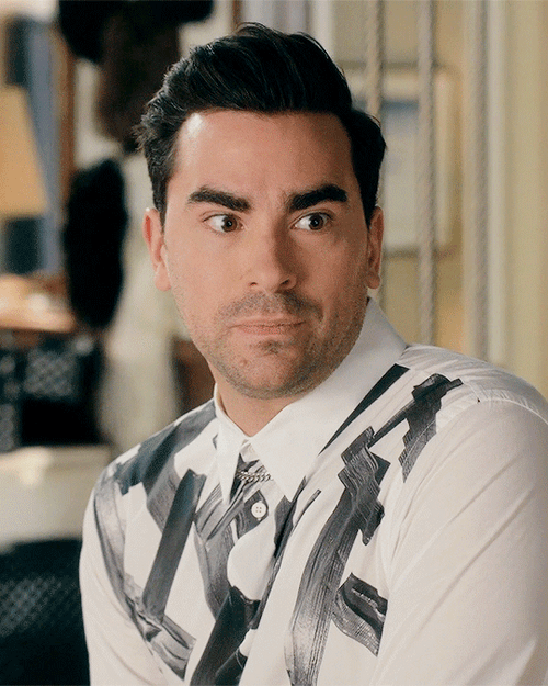 David Rose Stare Up And Down GIF
