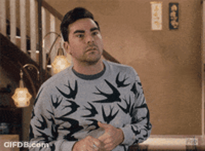 David Rose You're Here Uhhh GIF