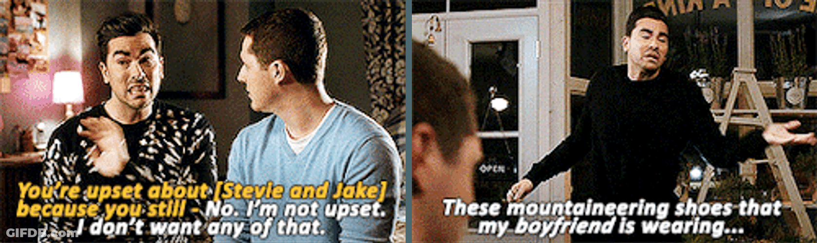 David Rose You're Upset GIF