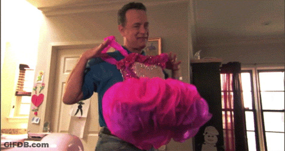 David S Pumpkins Holds Ballerina Dress Dancing GIF