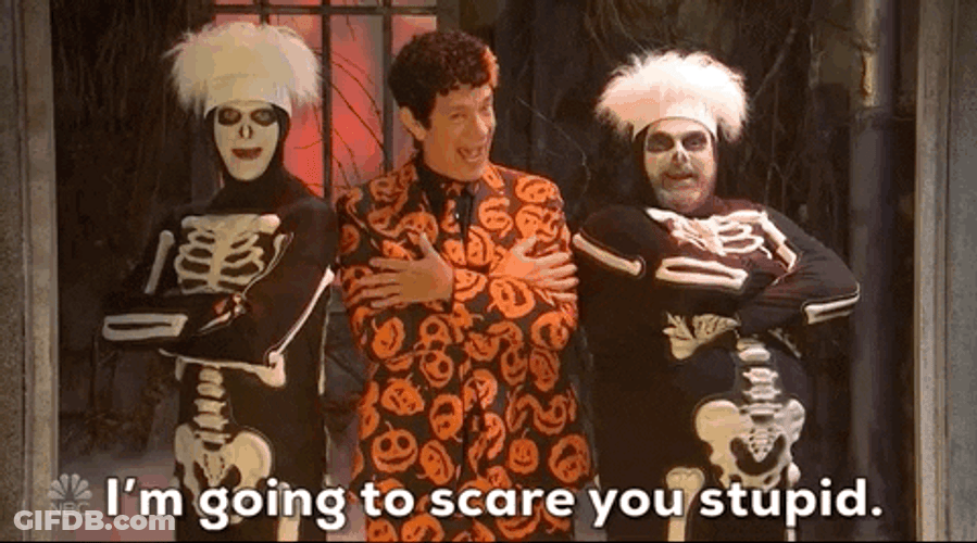 David S Pumpkins I'm Going To Scare You GIF
