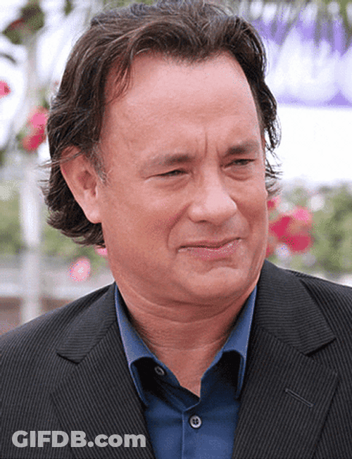 David S Pumpkins Tom Hanks Blinking GIF