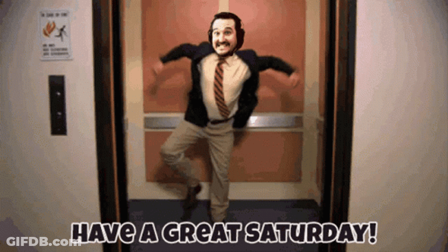David Sampson Dancing Working Saturday GIF