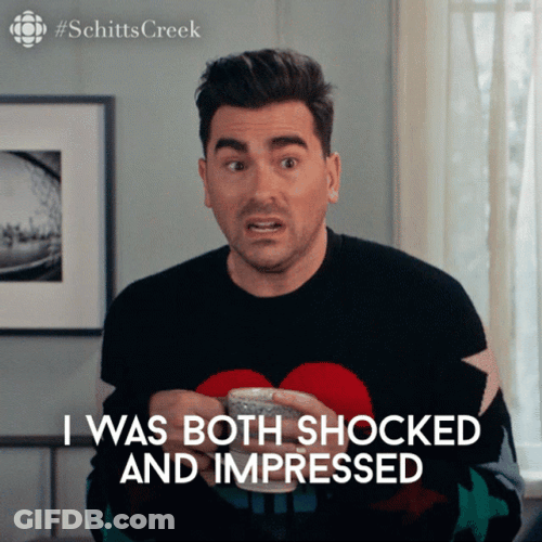 David Schitts Creek Shocked And Impressed GIF