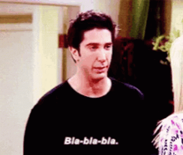 David Schwimmer Blah Blah Blah I'm Sleepy GIF
