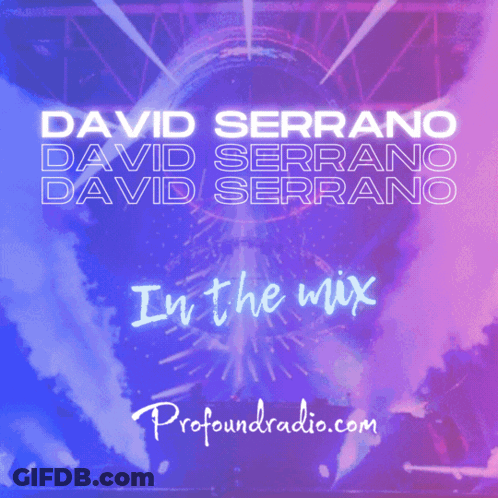 David Serrano In The Mix Show Poster GIF