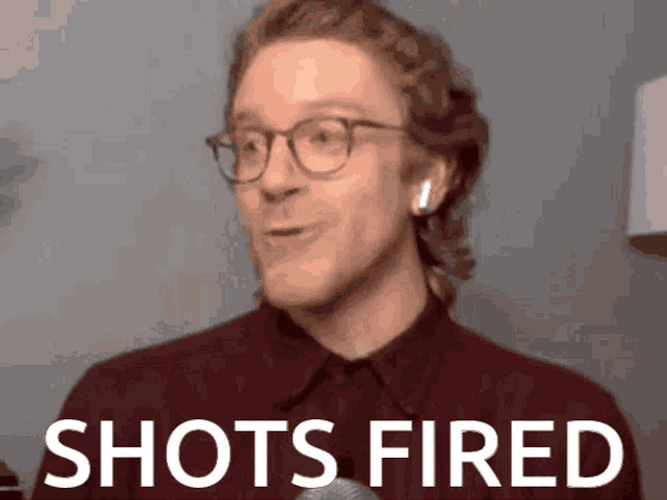 David Shots Fired Hand Gesture GIF