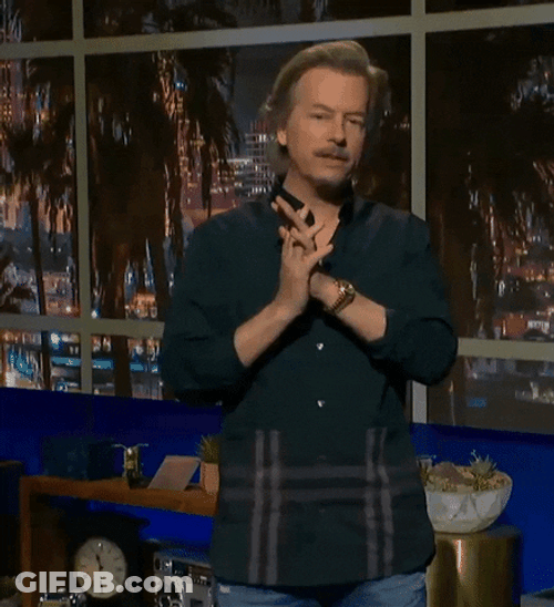 David Spade Air Quotes GIF
