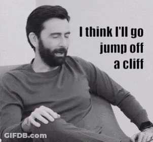 David Tennant Jump Off A Cliff GIF