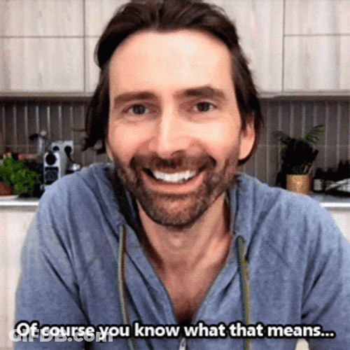David Tennant Staged Laugh GIF