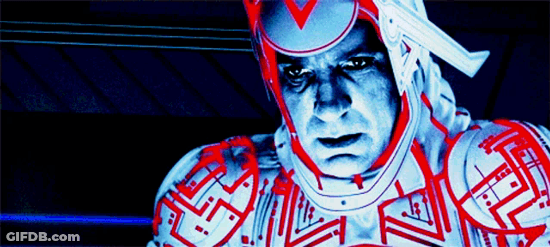 David Warner Tron Sark GIF