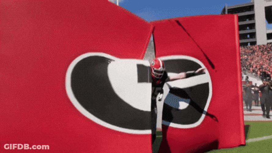 Dawgs Georgia Bulldogs Football Entrance GIF