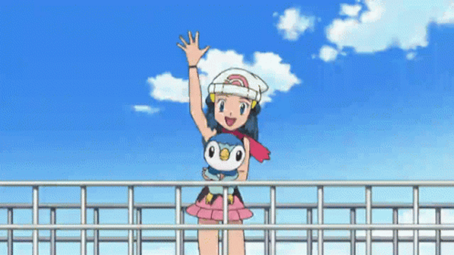 Dawn Waving Goodbye GIF
