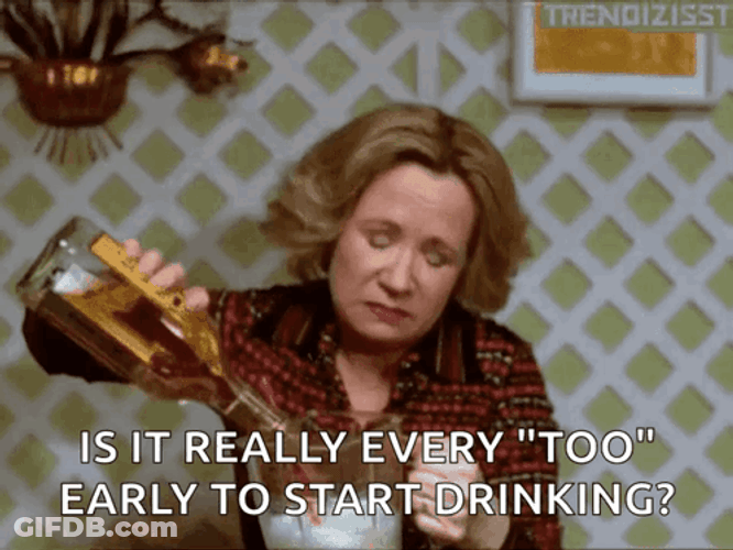 Day Drinking Kitty Forman GIF