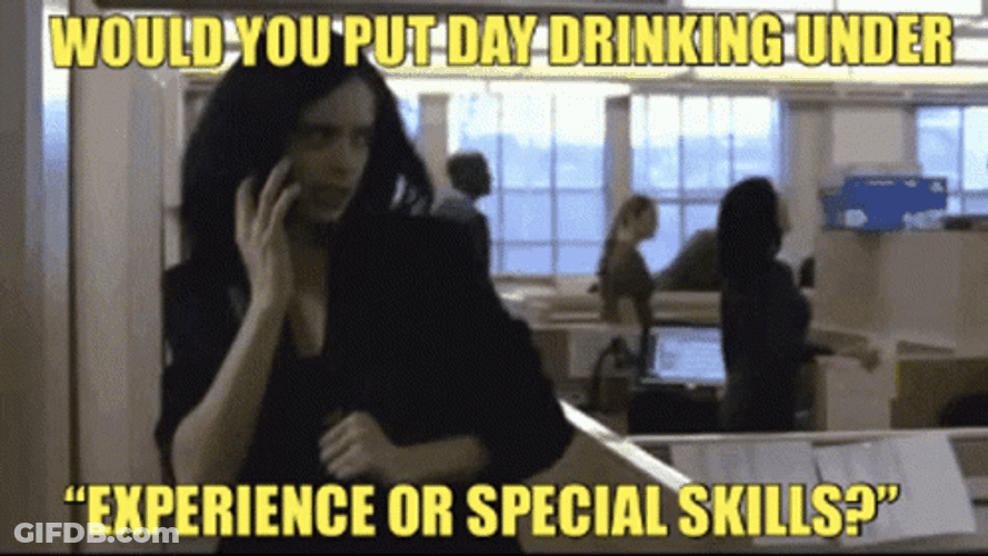 Day Drinking Krysten Ritter Phone Call GIF