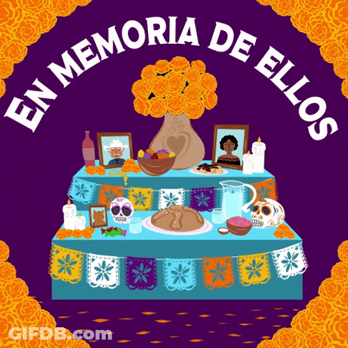 Day Of The Dead Decorated Altar GIF