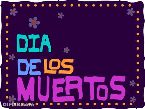 Day Of The Dead Greeting Card Sugar Skull GIF