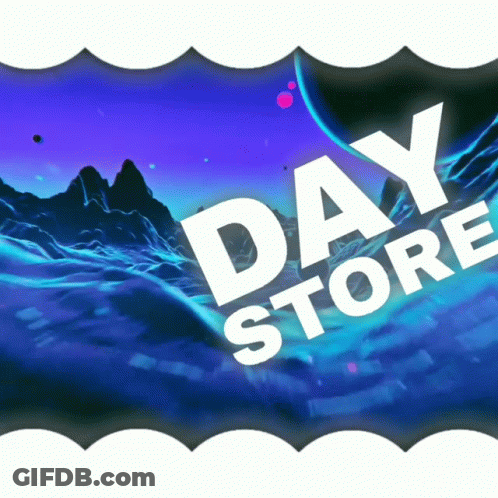 Day Store Logo Mountains Planet GIF