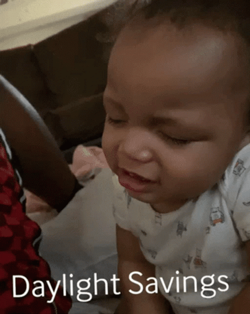 Daylight Savings Baby Crying GIF