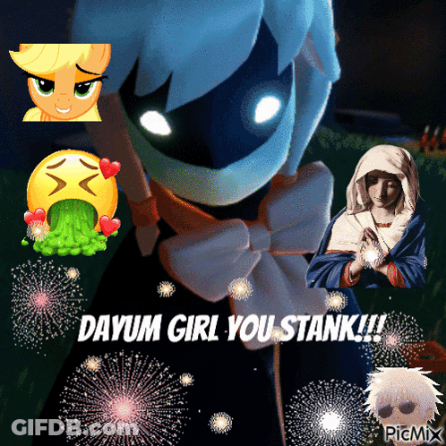 Dayum Girl You Stank Cartoon Character GIF