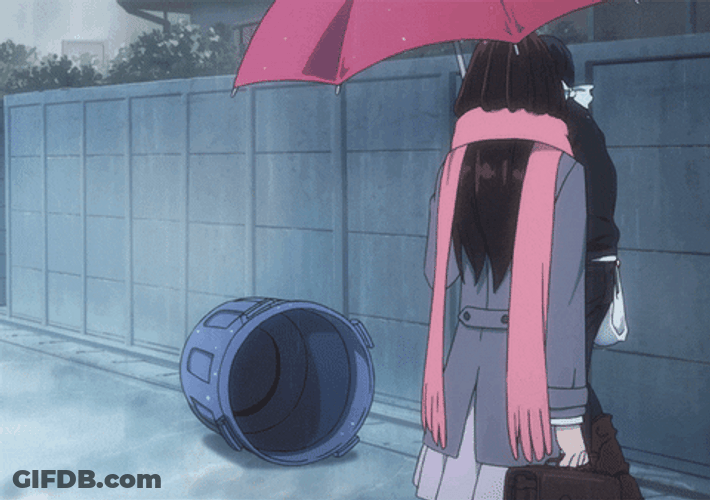 Dazai Anime Kicked Trashcan And Hide GIF