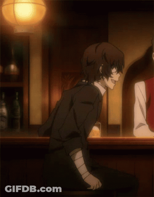 Dazai Anime Speaking And Pointing GIF