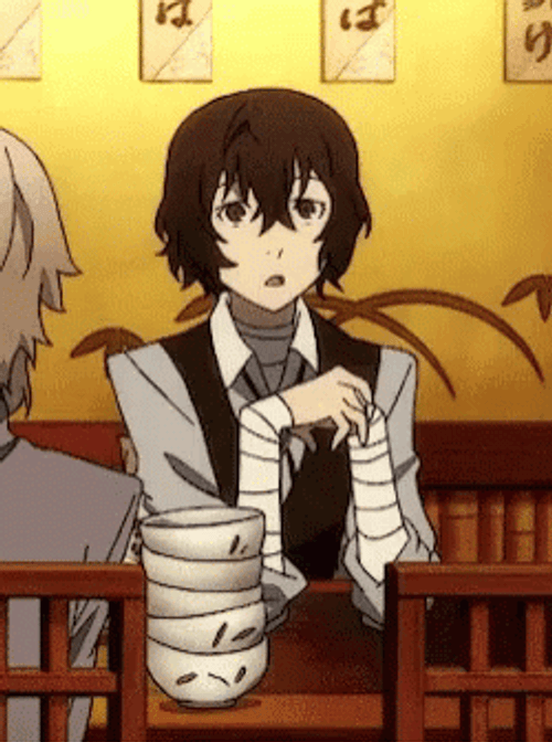 Dazai Anime Surprised Reaction GIF