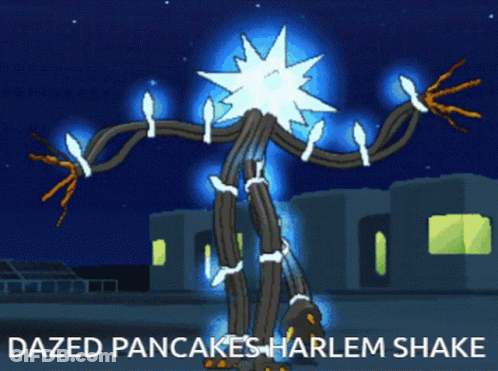 Dazed Pancakes Harlem Shake Tree GIF